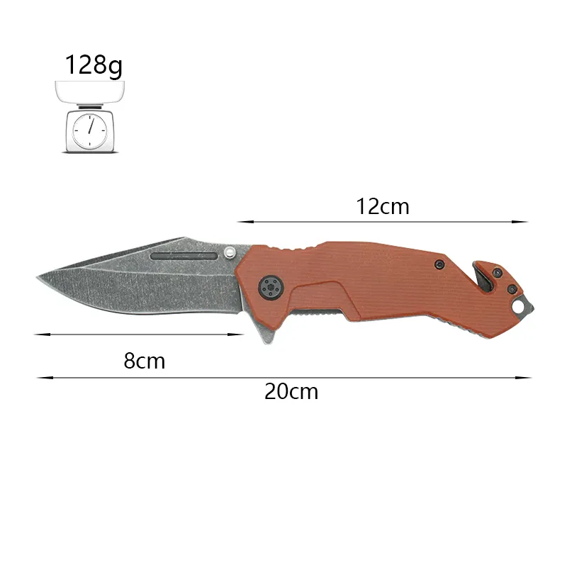 Factory Direct Supply EDC Outdoor Knives Lightweight Liner Lock Micarta Folding Pocket Knife With Carry Clip