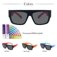 Lunettes de soleil unisexes personnalisables Kingvision SMP1619, protection UV400, monture PC à bord complet, légères et confortables, nouveauté personnalisable
