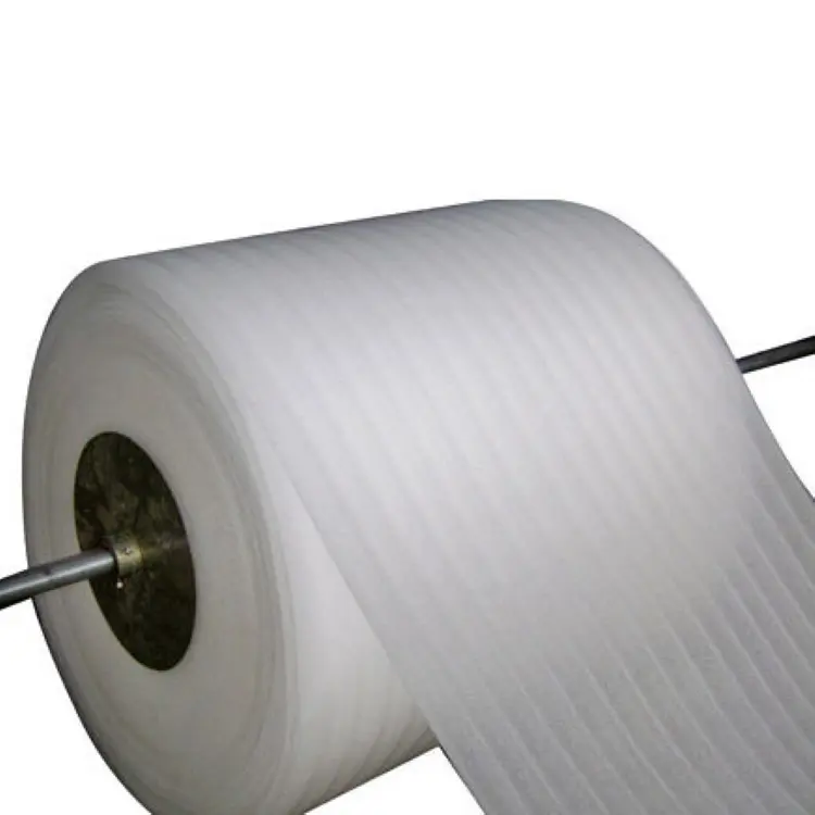 Hoge Dichtheid Custom White Epe Foam Roll Zachte Polyethyleen Vel Epe Schuim Materiaal Voor Verpakking