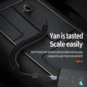 High Quality 90 Degree PD 60W Coil Cable Soft Spring Coil Cable Fast Charging Cable Car USB C to C Cable for iPhone for Samsung - Product Image 2