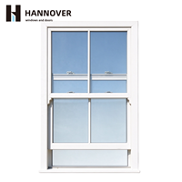 Fenêtre à guillotine verticale en aluminium HANNOVER, durable, sur mesure, avec revêtement en poudre, isolation thermique, anti-corrosion, moderne