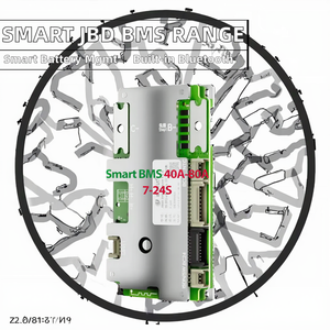 Système de gestion de batterie Li-ion JBD Smart BMS PCBA 7S à 24S Series 40A/50A avec chauffage BT UART intégré LifePO4 36V 48V 60V - Product Image 3