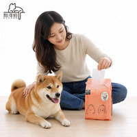 Sacs à déjections canines robustes, anti-fuite et anti-odeur, personnalisables avec logo OEM/ODM, lot de 200, avec pochette de fixation pour laisse, pour la promenade