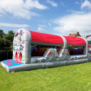 Pista de obstáculos inflable de calidad comercial para niños, fiestas al aire libre, con diseño de grafiti, para adultos. - Product Image 2