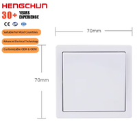 Interruptor de pared estándar de la UE 1Gang 1 Way Interruptor de luz eléctrica de PC ABS montado en superficie para uso doméstico y de oficina Precio bajo