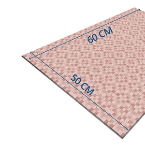 Tapis de cuisine rectangulaire moderne élégant, antidérapant, avec dos adhésif, en polypropylène non tissé, facile à découper, pour évier - Product Image 1