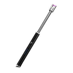 Encendedor de Metal Recargable por USB para Barbacoa, <span class=keywords><strong>Chimenea</strong></span> y <span class=keywords><strong>Velas</strong></span>, con Impresión de Logotipo Personalizado, 7 Colores, Certificado CE, Muestra Gratis - Product Image 1