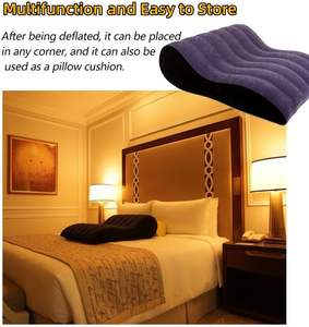 โซฟาเป่าลมพีวีซีแบบพกพาอเนกประสงค์ เก้าอี้เซ็กซี่สำหรับคู่รัก รองรับท่าทางร่วมรัก ของเล่นทางเพศ - Product Image 3