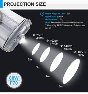 80w 4 logo projektör özel Gobo projeksiyon ışığı - Product Image 4