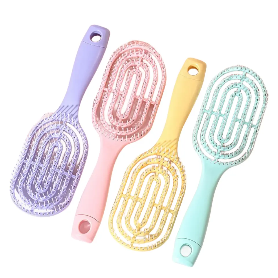 Wholesale Factory Hollow-carved Design Hair Comb Hair Brushes Scalp Massage Comb