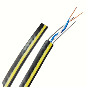 <span class=keywords><strong>Cable</strong></span> de teléfono plano autosuficiente de 2 núcleos para antena exterior con <span class=keywords><strong>cable</strong></span> de caída de mensajero - Product Image 2