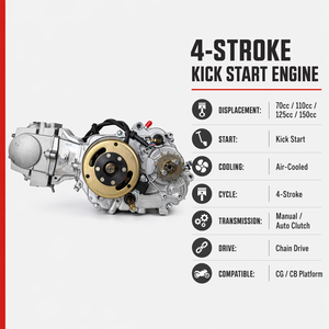 Kit de cylindre moteur neuf Yinxiang <span class=keywords><strong>140cc</strong></span> W063 1P56FMJ 4 temps CDI avec pistons, segments, clips et ensemble moteur refroidi par air 3 - Product Image 3