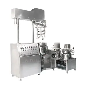 Chemical Mixing Machinery 100L Creams Homogenizer Ointment Vacuum Emulsifying Emulsifier Mixer Cosmetic Cream Making Machine