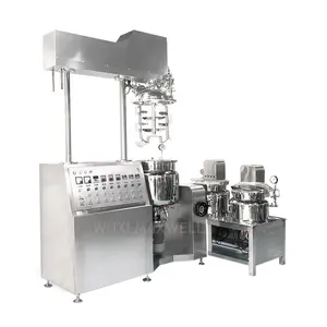 Mesin pencampur kimia 100L krim elektromagizer salep vakum Emulsifier Mixer mesin pembuat krim kosmetik