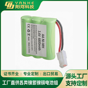 Batería AA Ni-Mh 3.6V 6800mAh recargable para juguetes, hecha en China - Product Image 3