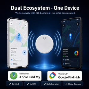 Localizador Inteligente Compatible con Apple Find <span class=keywords><strong>My</strong></span> y Google Find Hub, Certificado Bluetooth IP67, Batería de 365 Días, Sin Aplicación, Sin <span class=keywords><strong>SIM</strong></span>, Sin Suscripción - Product Image 4