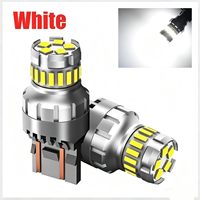2 ampoules LED T20 7443 T10 rouges W21/5W 7440 W21W pour feux arrière, feux de freinage, feux de recul, 6500K blanc super lumineux 12V