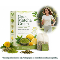Mélange d'herbes traditionnelles rafraîchissant |   Thé aux herbes Rooibos et Chicorée 40 g 20 sachets de thé pyramidaux |   Marque privée OEM