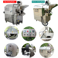 30-500 kg/lot Machine à torréfier les graines de cacao et de café à chauffage électrique au gaz en acier inoxydable