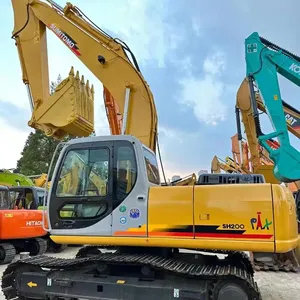 20 Ton Jepang asli peralatan berat mesin penggali tangan kedua digunakan ekskavator perayap Sumitomo SH200