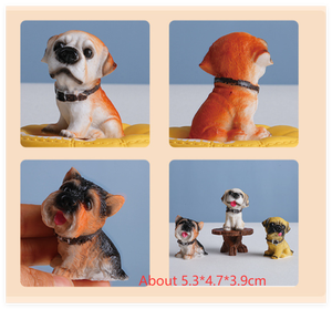 Statuetta in Resina di Animali Domestici: Pug, Schnauzer, Dalmatino, Chihuahua, Rottweiler, Bulldog, <span class=keywords><strong>Beagle</strong></span>, Westie, Pastore Tedesco - Miniatura da Giardino - Product Image 2