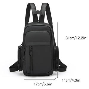 2025新着カスタム夏スタイルチェストバッグ多機能防水ジッパースリング男性用女性用アウトドアショルダー - Product Image 6