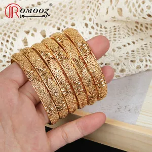 2022 newest fashion gold plated filled coated bracelet high quality dubai gold bangles bracelets for women