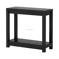 Table console d'entrée en bois moderne, petite, épaisse, étroite, avec rangement pour la maison, l'hôtel, le salon