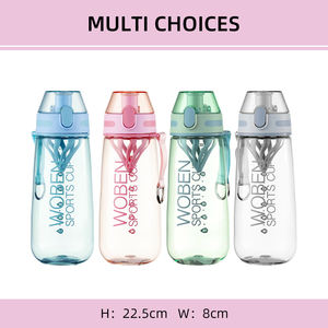 Botella de Agua Deportiva con Tapa de Chug, Fácil de Limpiar, Sin Piezas Adicionales, Tapa Antiderrames y Agitador Incorporado, Botella de Hidratación Portátil - Product Image 3