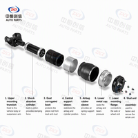 Pour Mercedes Benz Classe GL, ensemble de suspension pneumatique avant, amortisseur pneumatique avant, non électrique