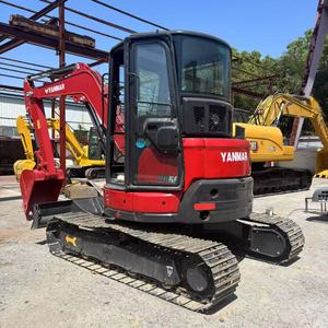 Miniexcavadora YANMAR VIO55 usada original de Japón, de 5.5 toneladas, con giro de cola cero, orugas de goma, pocas horas de uso, excavadora hidráulica en venta. - Product Image 3