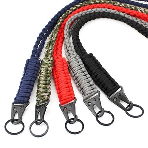 Hot Bán Dệt Dù Dây Điện Thoại Cổ Dây Đeo Dây Buộc Handmade ID Thẻ Dây Đeo Khuyến Mại Vòng Rope Bện Dây Buộc Keychain - Product Image 3