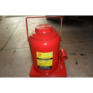 Gato hidráulico vertical Qyl 50T para construcción y elevación de automóviles con placa base engrosada - Product Image 2