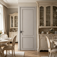Porte de style français, porte intérieure multicouche en bois massif composite laqué pour hôtel et appartement