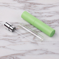 Atomiseur de parfum de luxe 10 ml en ABS, finition mate blanc, noir, rose, rouge, violet, jaune, vert, bleu, avec mécanisme rotatif, faible MOQ, en stock