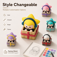 Custom 3D Star Headphone Boy Artisan Keycap Cute Music Character Profile Mechanical Keyboard Esc Key Topper