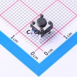 TSD001B04526A Tactile <b>Switch</b> Through hole Component (THT)-4P,6x6mm <b>Switch</b> Round Button 2.6N Through Hole 6mm - Product Image 1