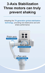 Takenoken L7C Pro Cộng Với Trắng Xách Tay Gimbal Ổn Định Tự Động Có Thể Điều Chỉnh Cho Điện Thoại Di Động Máy Ảnh DSLR Máy Ảnh Cầm Tay Máy Ảnh - Product Image 5