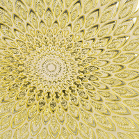 Vente en gros de bols en verre décoratifs de 40 cm, couleur or et noir, en forme de paon, pour centre de table de mariage, bols à fruits en verre