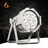 Venta Directa de Mini Foco LED Par de 7x10w, Carcasa de Aluminio Fundido, Luz Blanca RGBWA