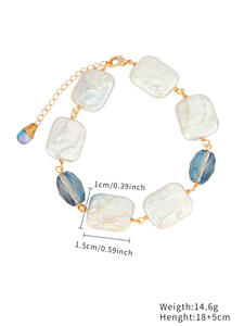 Elegante Collar de Perlas Geométricas de Moda, Collar de Cuentas de Plástico Circulares, Gargantilla Vintage, Conjuntos de Joyería Chapados en Oro de 18k para Mujer - Product Image 5