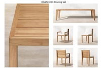 Ensemble de canapé de jardin en bois et tissu inclinable moderne et simple, 7 places, meubles de salon, designs modernes
