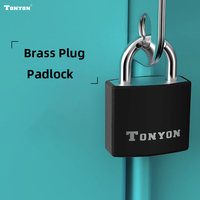 Tonyon 20/30/40mm cadenas recouvert de plastique coloré étanche antirouille serrure à bagages cadenas en laiton