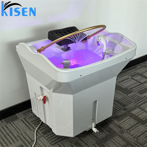 KISEN – Dernier modèle d'évier portable multifonctionnel pour shampoing, bac de lavage de cheveux pour salon de coiffure, équipement en acrylique à circulation d'eau - Product Image 4