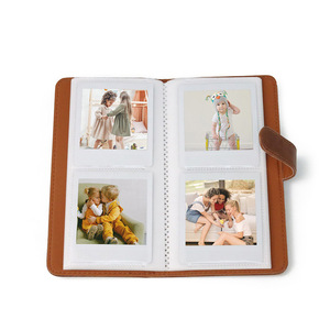 Álbum de Fotos Retro de Cuero PU con 80 Bolsillos para Papel SQ Fuji Film / Papel <span class=keywords><strong>Kodak</strong></span> MS300 / Boletos de Cine, para Cámaras Instantáneas - Product Image 2