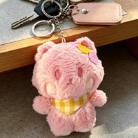 Vente en gros de pendentifs en peluche de dessin animé, animaux en peluche personnalisés, porte-clés, breloques de sac avec logo brodé, commande en gros