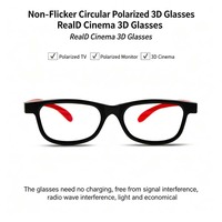 Lunettes 3D polarisées passives unisexes, lunettes de projection de films 3D, cinéma polarisé, lunettes 3D IMAX 45/135 degrés