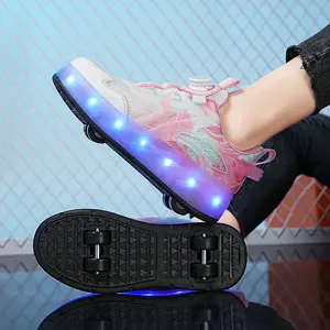 Nhà Máy bán hàng trực tiếp giải trí thể thao kích thước lớn Land Skate Giày con lăn với bánh xe có thể thu vào