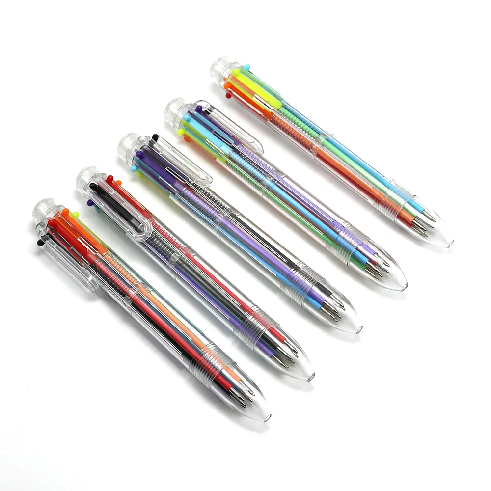 Cheap Writing Printing Promotion Plastic Multi Color Ballpoint Ball Pen