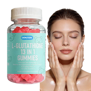 Gomitas <span class=keywords><strong>de</strong></span> Colágeno Marino con L-Glutatión <span class=keywords><strong>para</strong></span> Aclarar la Piel, Vitamina C, Biotina, Gomitas Veganas Antioxidantes, Sin Azúcar, <span class=keywords><strong>para</strong></span> Uso Diario - Product Image 1